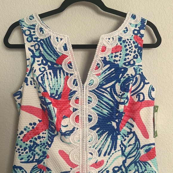 NWT Lilly Pulitzer Janice shift dress resort white she she shells 4 - Picture 4 of 13